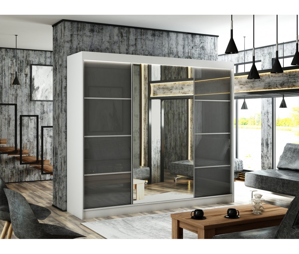 Szafa przesuwna Vilo III 250 Połysk