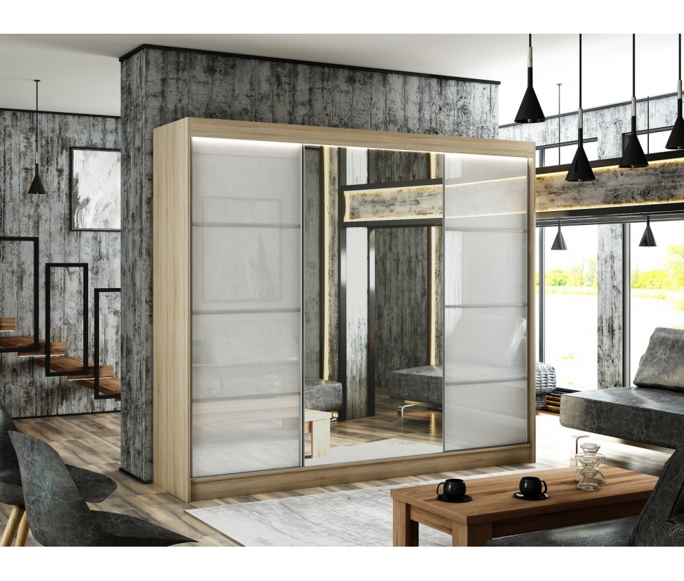 Szafa przesuwna Vilo III 250 Połysk