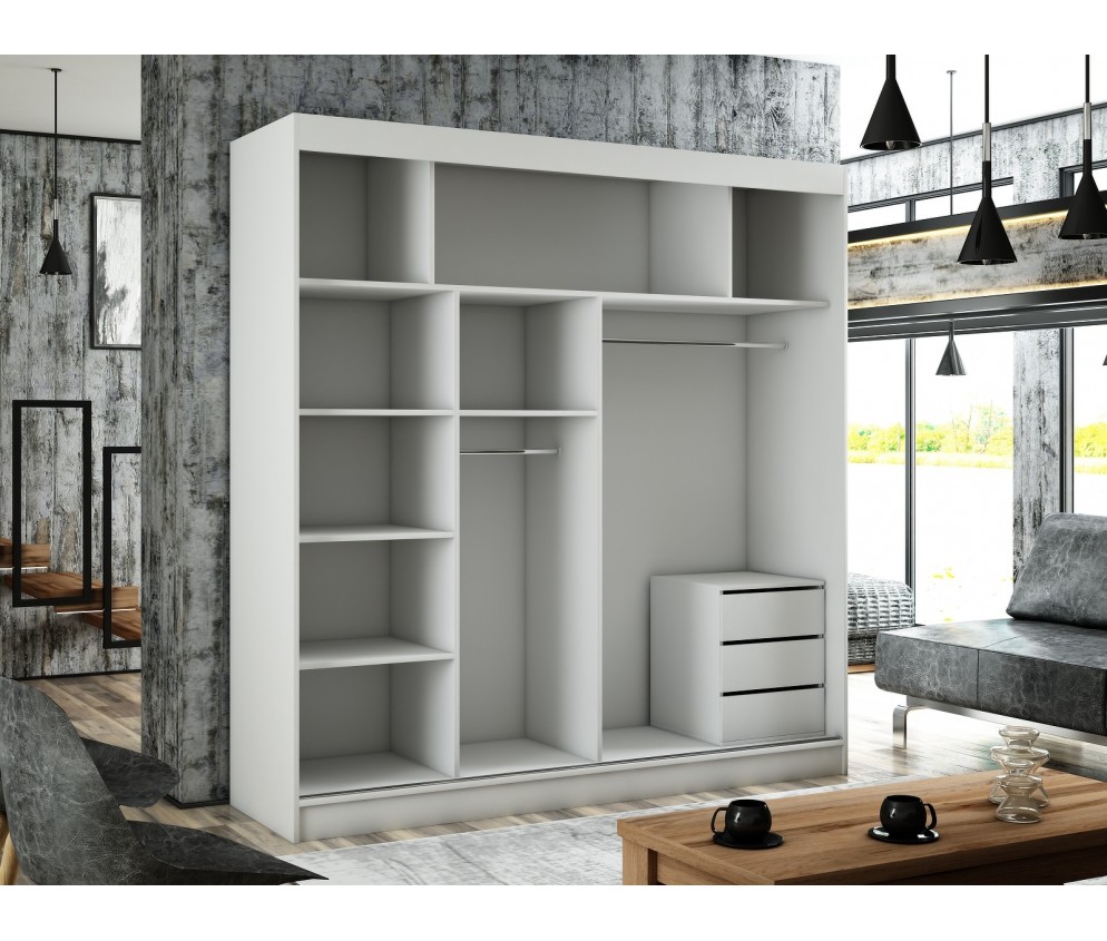 Szafa przesuwna Vilo 200 Połysk Lacobel