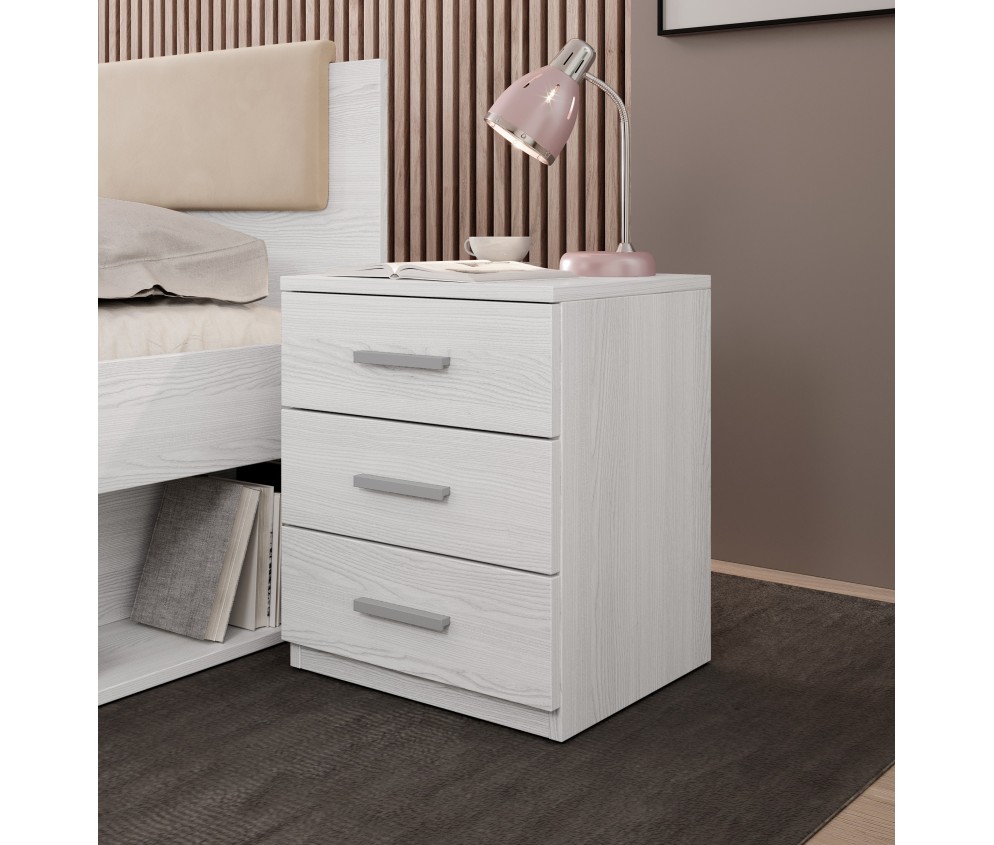 Stolik nocny Lako Abisko Ash 3 szuflady