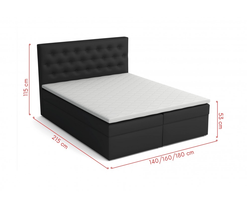 Łóżko kontynentalne Piko 160x200