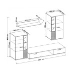Meblościanka Serto 5 kolorów