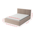 Łóżko Tapicerowane Azarx 200x200
