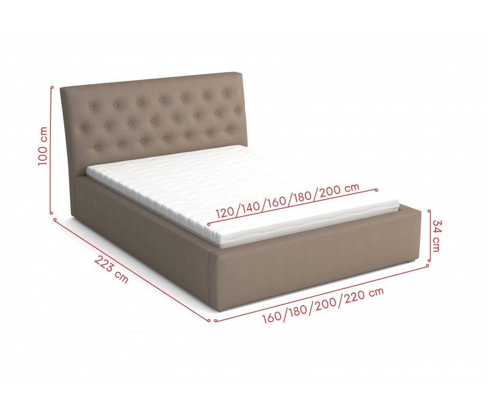 Łóżko Tapicerowane Piko 160x200