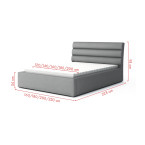 Łóżko Tapicerowane Mono 180x200