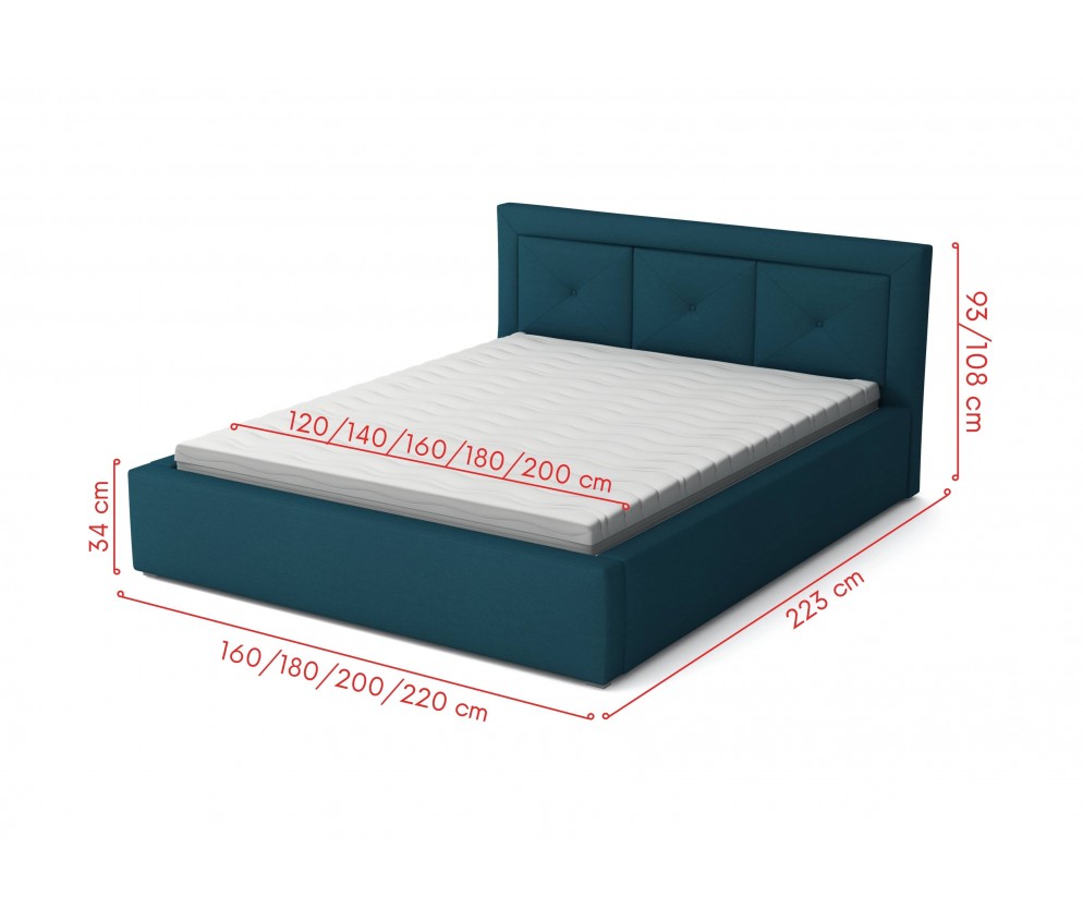 Łóżko Tapicerowane Modo Plus 200x200