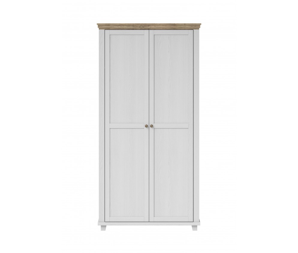 Szafa Evora 2D Biały Abiskoash/Dąb Lefkas