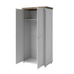 Szafa Evora 2D Biały Abiskoash/Dąb Lefkas