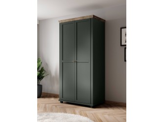 Szafa Evora 2D Zielony/Dąb Lefkas