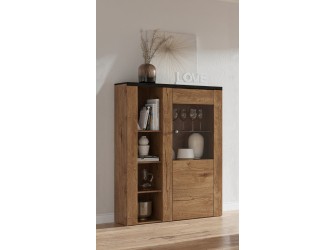 Komoda Wysoka Lora 1D Dąb Lefkas/Touchwood