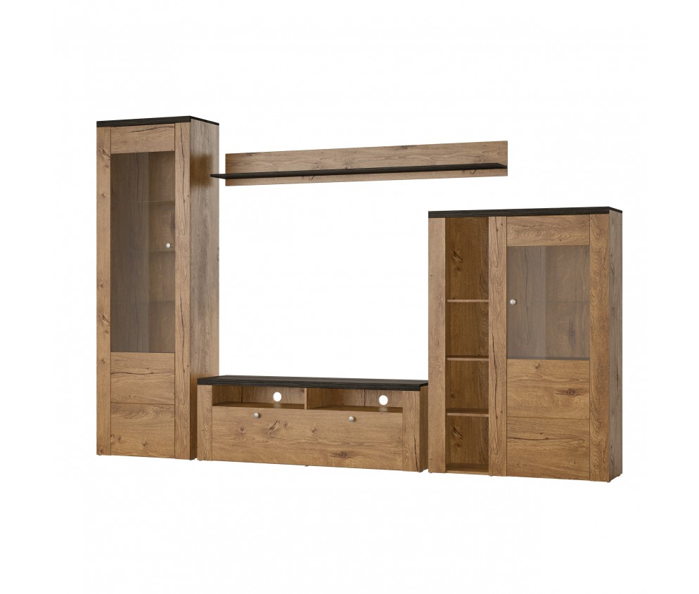 Meblościanka Lora Dąb Lefkas/Touchwood