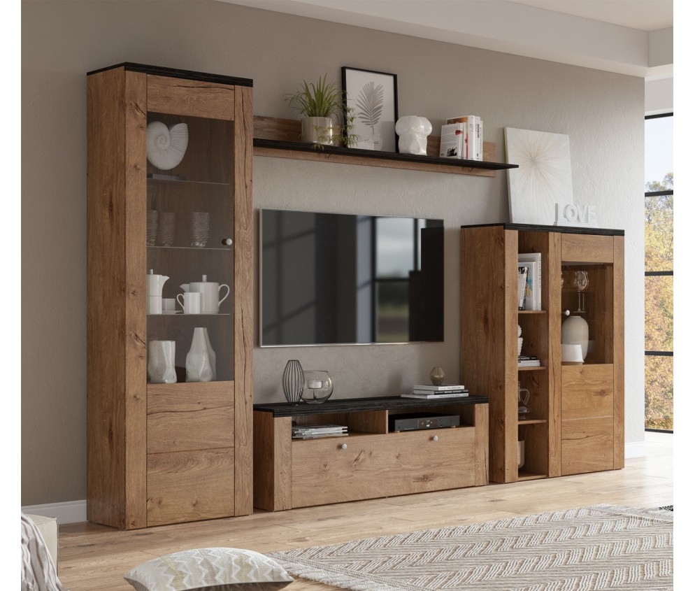 Meblościanka Lora Dąb Lefkas/Touchwood