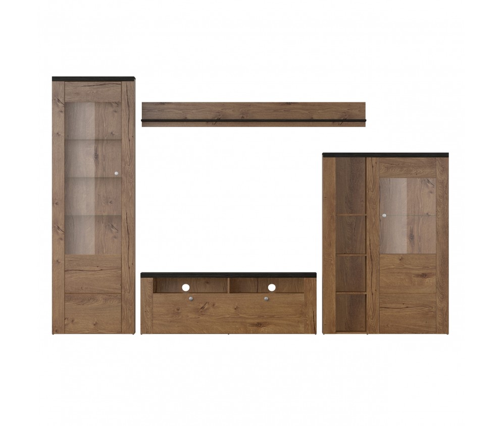 Meblościanka Lora Dąb Lefkas/Touchwood