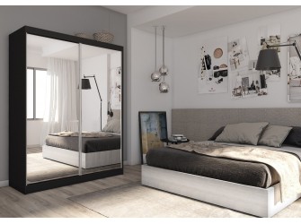 Szafa przesuwna Deloro 160 Czarna