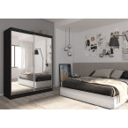 Szafa przesuwna Deloro 160 Czarna