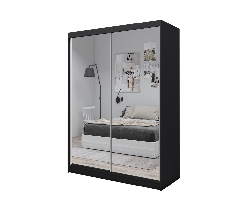 Szafa przesuwna Deloro 160 Czarna