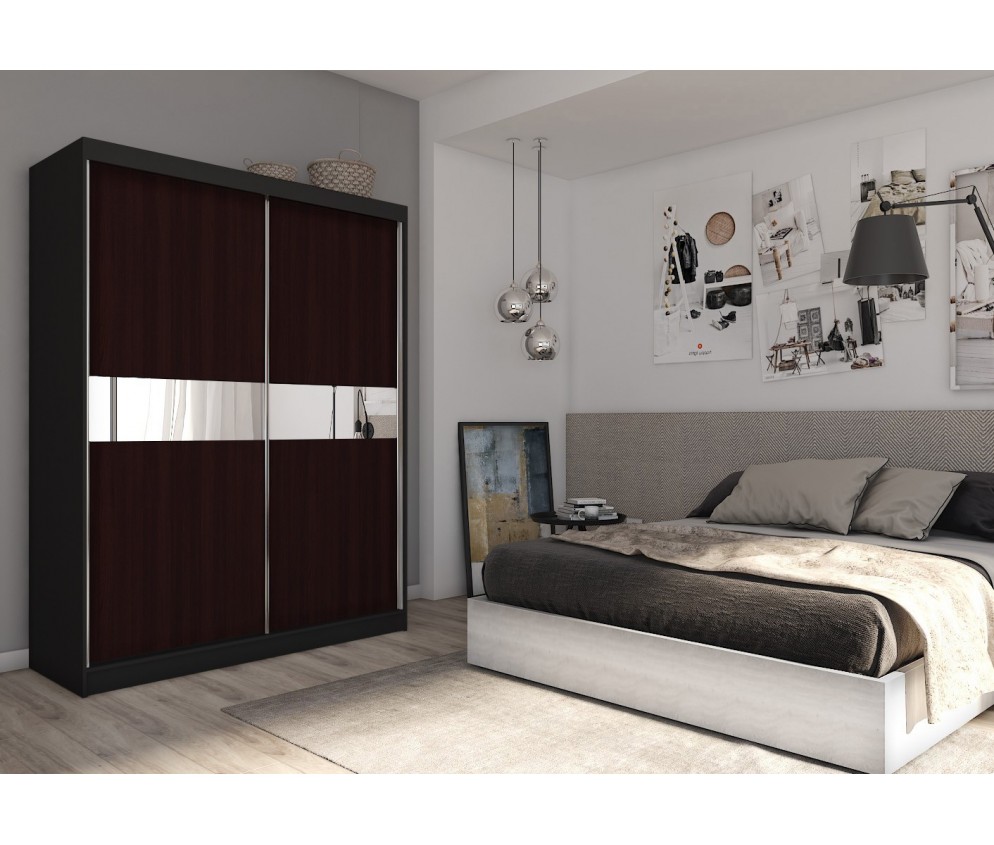 Szafa przesuwna Tala 160 Czarna