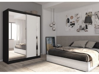 Szafa przesuwna Grab 160 Czarna