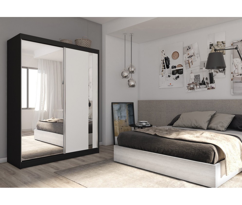 Szafa przesuwna Grab 160 Czarna