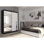 Szafa przesuwna Grab 160 Czarna