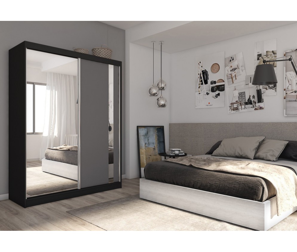 Szafa przesuwna Grab 160 Czarna