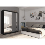 Szafa przesuwna Grab 160 Czarna