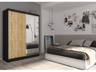 Szafa przesuwna Maka 160 Czarna