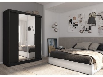 Szafa przesuwna Laza 160 Czarna