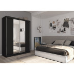 Szafa przesuwna Laza 160 Czarna