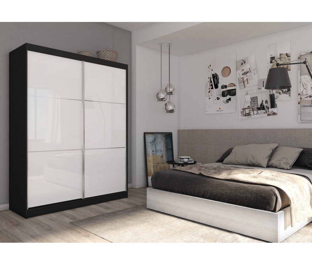 Szafa przesuwna Derino 160 Czarna