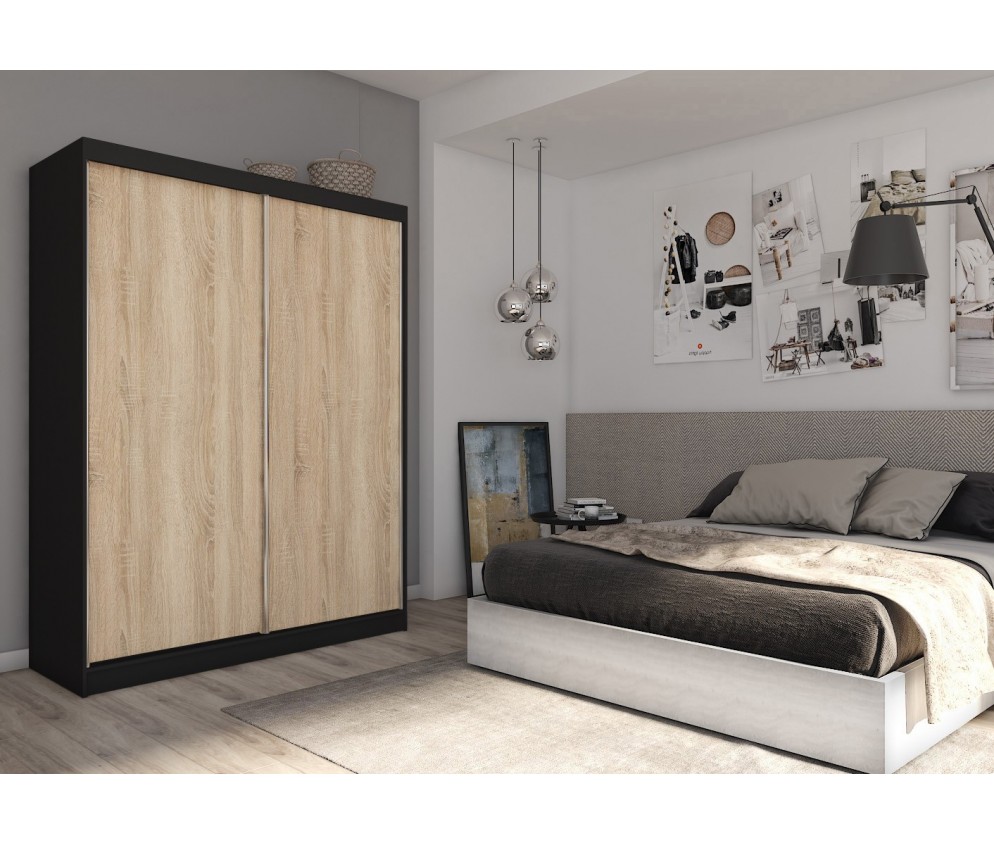 Szafa przesuwna Telo 160 Czarna