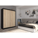 Szafa przesuwna Telo 160 Czarna