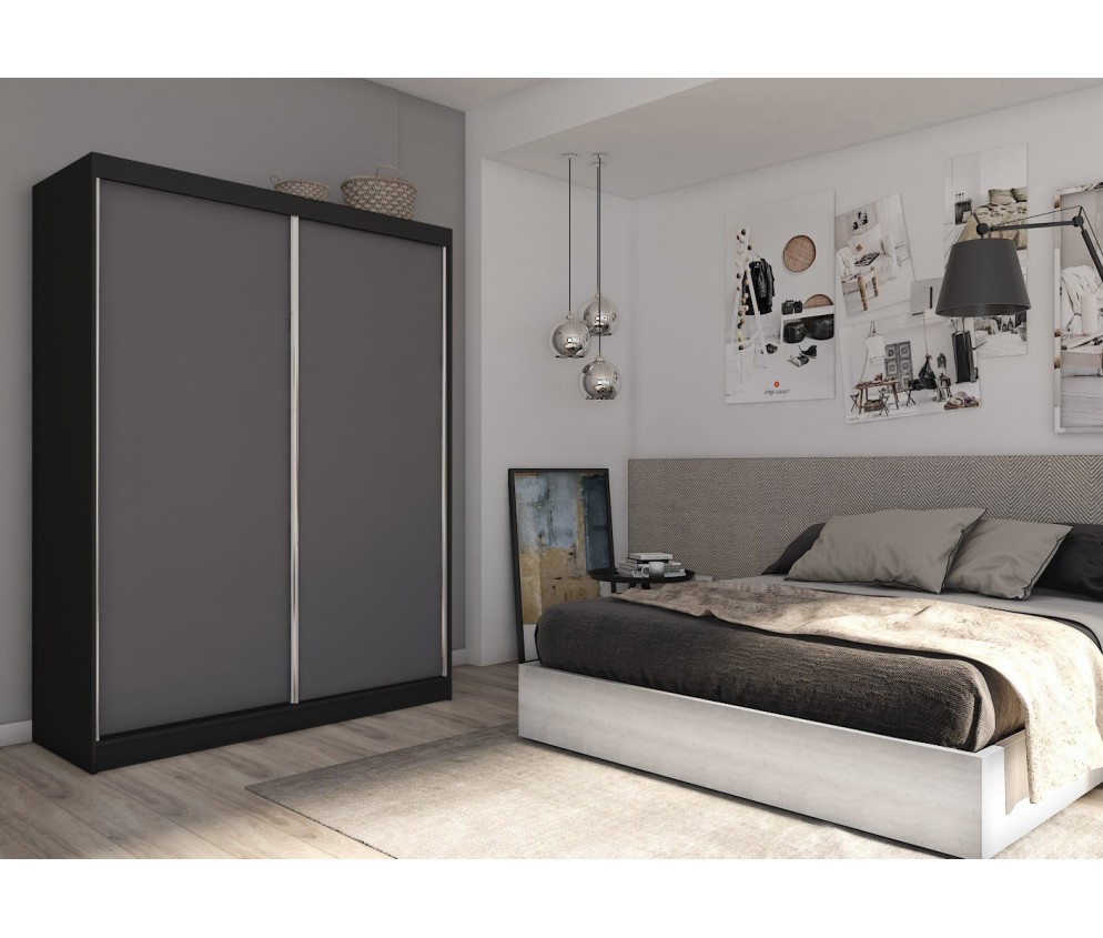 Szafa przesuwna Telo 160 Czarna