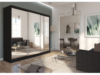 Szafa przesuwna Deloro 240 Czarna