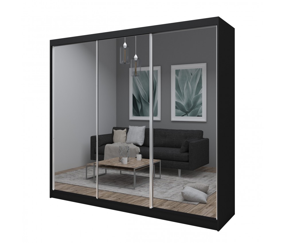 Szafa przesuwna Deloro 240 Czarna