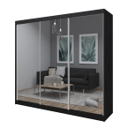 Szafa przesuwna Deloro 240 Czarna