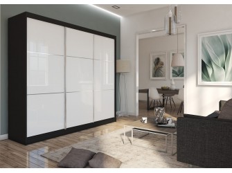 Szafa przesuwna Leksi 240 Czarny Połysk