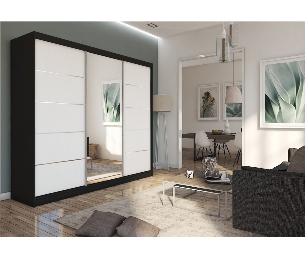 Szafa przesuwna Maka 240 Czarna