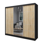 Szafa przesuwna Maka 240 Czarna