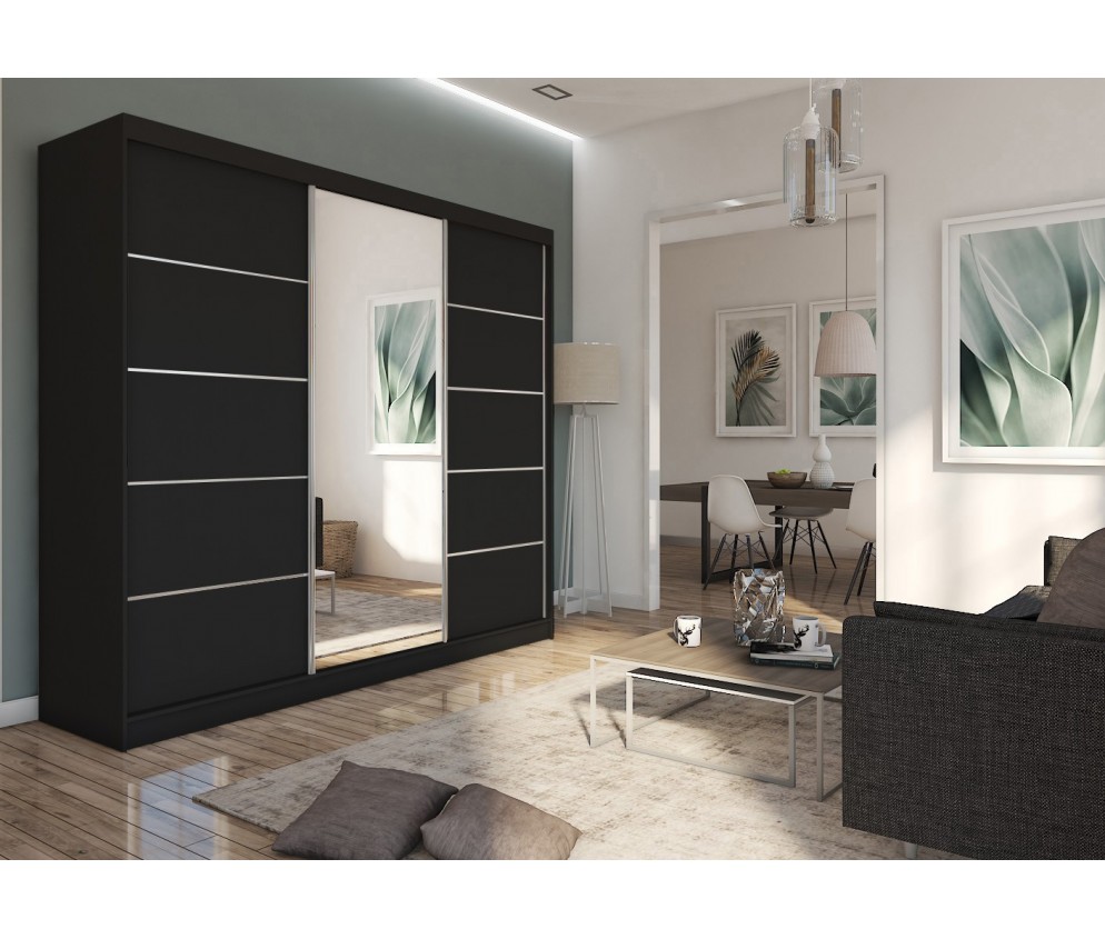 Szafa przesuwna Maka 240 Czarna