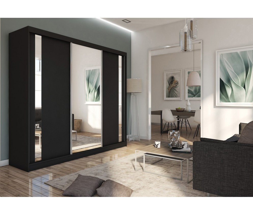 Szafa przesuwna Grab 240 Czarna