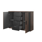 Komoda Singe Dąb Artisan/Czarny