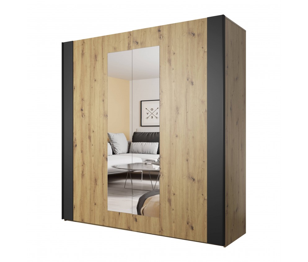 Szafa Singe Dąb Artisan/Czarny 18 200