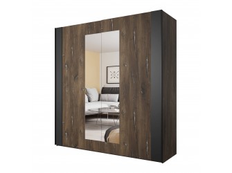 Szafa Singe Dąb Flagstaf Ciemny/Czarny 18 200