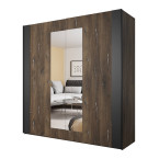 Szafa Singe Dąb Flagstaf Ciemny/Czarny 18 200