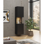 Witryna Eva 05 L/P Czarny/Dąb Wotan