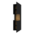 Witryna Eva 05 L/P Czarny/Dąb Wotan