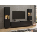 Witryna Eva 05 L/P Czarny/Dąb Wotan