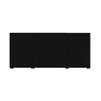 Komoda Eva 2D3S 26 Czarny/Dąb Wotan