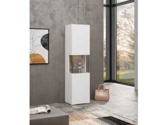 Witryna Eva 05 L/P Biały/Dąb Wotan